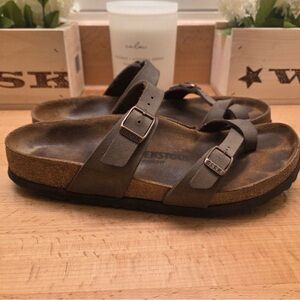 Birkenstock Mayari Sandals Birko-flor  Mocha Brown Womens Size 38